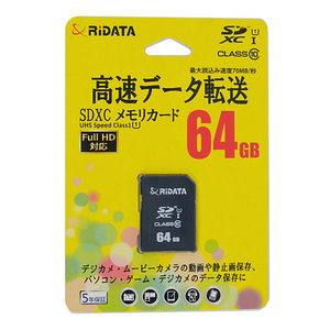 【ゆうパケット対応】RiDATA SDXCメモリーカード RD2-SDX064G10U1 64GB [管理:1000014130]