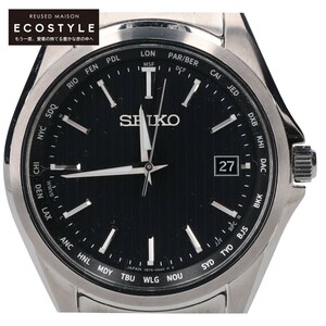 美品 SEIKO セイコー SBTM291 7B75 セイコーセレクション ソーラー電波 腕時計 シルバー