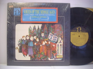 ●LP　CAPELLA ANTIQUA / VOICES OF THE MIDDLE AGES MUSIC FROM THE GOTHIC CATHEDRAL 中世の声 ゴシック大聖堂の音楽 ◇r210830