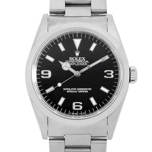 ロレックス エクスプローラーI 14270 ブラック X番 中古 メンズ 腕時計