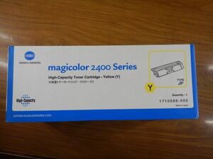 未使用　大容量トナーカートリッジ　KONICAMINOLTA magicolor2400series Yello イエロー日本製　コニカミノルタHigh-capacity