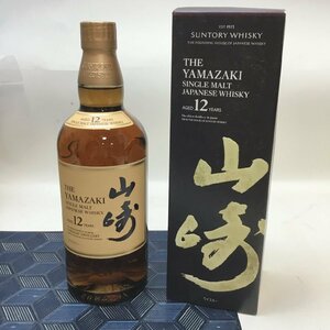 【未開封/インボイス登録店/CH】高液面 SUNTORY サントリー 山崎 12年 43％ 700ml シングルモルト RS0403/0200