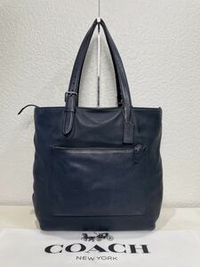 【良品】定価7.9万　コーチ メンテ済み　COACH メンズ　ビジネス バッグ　トートバッグ　レザー　本革　オシャレ