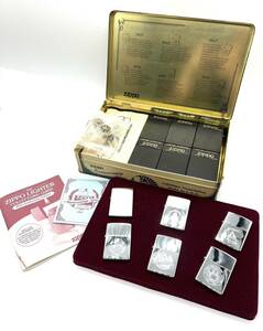 ■【未使用】 Zippo ジッポ 60th Anniversary Series 1932-1992 60周年 記念 限定 6個 セット ピンズ ピンバッジ 冊子 付 コレクション