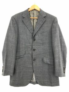 BURBERRY バーバリー ウール100% チェック テーラード ジャケット sizeなし/グレー ◇■ ☆ djd0 メンズ