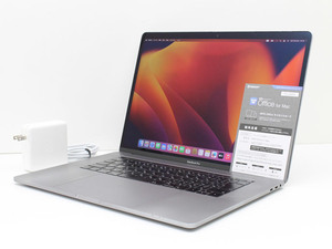 送料無料♪Apple Macbook Pro 15-inch,2018 MR942J/A 新品互換バッテリー交換済 Core i7 8850H 2.6GHz メモリ32GB SSD512GB Cランク Z58T