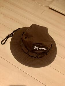 美品 Supreme シュプリーム 22SS Military Boonie ミリタリー ブー二ー バケット サファリ ハット ブラウン系 M/L帽子 