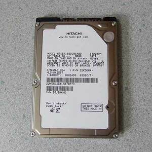 内蔵SATA 2.5インチ HDD 日立 HTS541680J9SA00 80GB