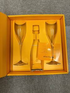 【UAK-704SR】Veuve Clicquot Ponsardin シャンパングラス フランス ヴーヴクリコ シャンパン 箱付　ワイングラス ペアグラス 美品