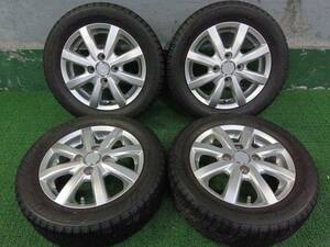 軽自動車サイズ BSホイール Linz 13×4 +45 155/65R13 冬タイヤ付き 4本 売切!!