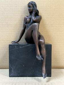 【た-5-60】80 入手困難 ブロンズ像 女神像 西洋美術 西洋骨董 彫刻ブロンズ象 女性の彫刻 インテリア 置物 