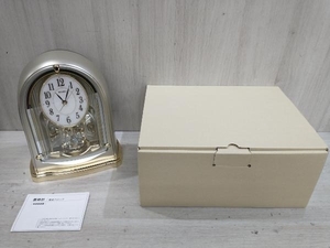 セイコー 電波 置時計 BY241G SEIKO 箱付 薄金色 アナログ電波時計