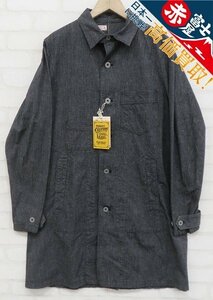 7T9602/未使用品 FREEWHEELERS Baldwin WORK COAT 2221011 フリーホイーラーズ ボールドウィン シャンブレーワークコート