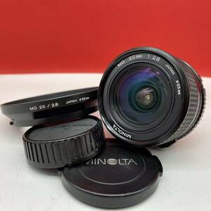 □ MINOLTA MD 20mm F2.8 カメラレンズ 単焦点 マニュアル ミノルタ