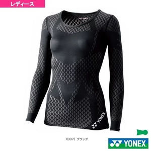 【送料無料!!新品★】YONEX_レディースUネック長袖シャツ_STBP2509_L_黑