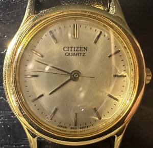 腕時計 CITIZEN QUARTZ 6031-G14431 NO JEWELS WATER RESIST シチズン 18.48g レディース 11D3WA