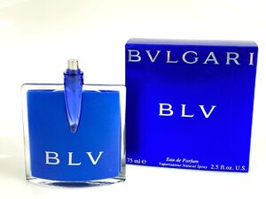 ブルガリ　BVLGARI　ブルー　BLV　オーデパルファム　75ml　スプレー　残量：6割　YK-6314