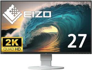 ☆E105☆ 使用時間 3932H EIZO FlexScan EV2750 フレームレスIPS/27インチ/HDMI、DP/WQHD (2560 x 1440) /画面回転 高さ調整/PS Switch対応