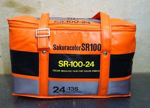 （Nz042487）希少品！ sakura SR-100-24 サクラフィルム 保冷バッグ　クーラーバック　当時物　