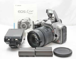 ★【限定！一眼レフスターティングセット バッテリー2本】 Canon EOS Kiss Digital シルバー ★ EF35-105mm F3.5-4.5 ★ 20240111A