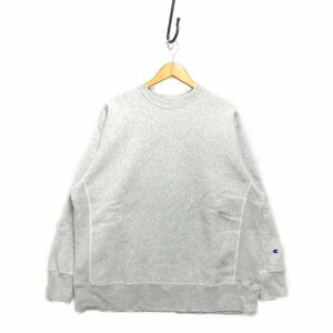 BEAMS by MIN-NANO ビームス × CHAMPION チャンピオン 単色 青タグ リバースウィーブ スウェット グレー サイズL 正規品 / 32317