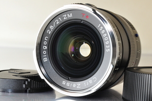★★極上品 Carl Zeiss Biogon T* 21mm F/2.8 ZM Black Lens♪♪#5770