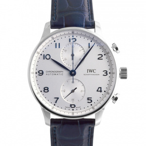 IWC ポルトギーゼ クロノグラフ IW371605 シルバー文字盤 新品 腕時計 メンズ