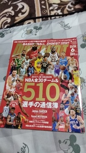 雑誌☆DUNK SHOT 2018/6☆ダンクシュート☆付録付き/両面ビッグポスター【ジェームズハーデン/デマーデローザン】