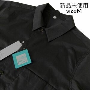 新品/M/ポケット付き 接触冷感 吸汗速乾 メンズ シャツ 半袖　ブラック