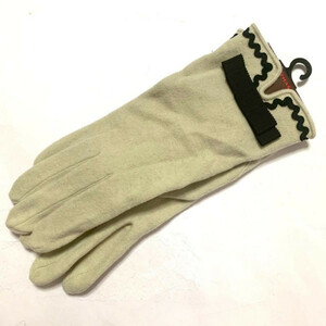 新品 クレイサス 手袋 リボン グランサーモ オフホワイト 手袋