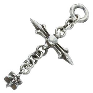 クロムハーツ Chrome Hearts ROLY CROSS/ローリークロス チャーム/シルバーネックレストップ 中古 NO05