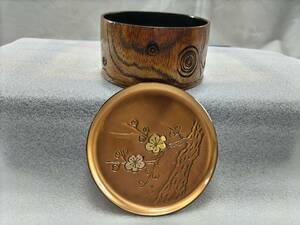 勵龜【用途多彩】【純銅】梅花 急須台 茶器 茶道具 和風 レトロ 日本 行事 皿 容器 小物入れ 伝統工芸 木目インテリア 伝統 古き良き