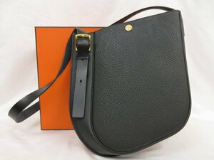 超美品【エルメス HERMES】 パースペクティブ キャバリエールポシェット トゴ Z刻印 (レディース) ノワール ブラック■5HT2669■