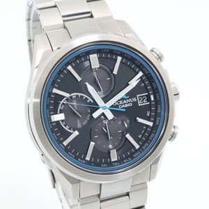 美品 カシオ CASIO オシアナス 電波ソーラー 腕時計 OCW-T4000-1AJF タフソーラー マルチバンド6 メンズ ブラック文字盤 防水 動作品