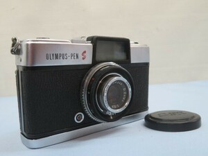 ★OLYMPUS PEN S フィルムカメラ オリンパス ペン キャップ/ポーチ付き USED 93684★！！