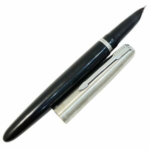 【PARKER/パーカー】21 USA/アメリカ製 万年筆 ブラック×シルバー★45449