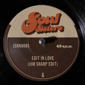 rap45 7inch レコード　jim sharp edit edit in love remind me 