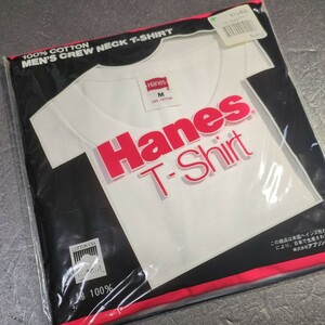 ヘインズ Hanes 半袖 丸首 Tシャツ M インナー Hanes T−shirt 下着 肌着 綿100% 白 ホワイト/アプソン