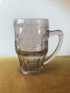 ビールジョッキ（吹きガラス）マグカップ　アンティーク