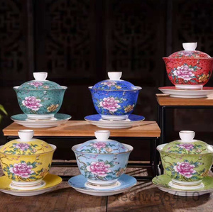 中国茶器 高級な茶杯 景徳鎮 6客セット 
