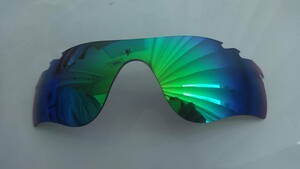 処分価格！！★ オークリー レーダーロックパス用 カスタム偏光レンズ　RadarLock Path VENTED Jade Mirror Coat Polarized