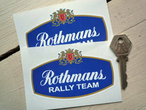 ★送料無料★ROTHMANS RALLY TEAM Sticker ロスマンズ ステッカー デカール 2枚セット 100mm 2枚セット