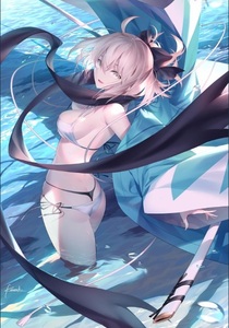 GH.K 光崎 令和・水着沖田 B2タペストリー Fate/Grand Order FGO メロンブックス 沖田総司 C96