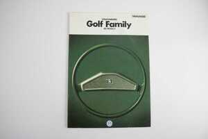 ヤナセ 初代 ゴルフ１ フォルクスワーゲン 1980年 Golf Family カタログ 