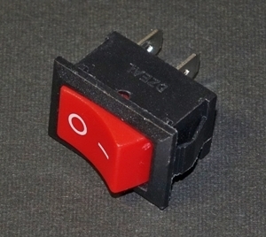 小型ロッカースイッチ 21×15mm 赤 レッド 2pin ON-OFF 1回路 要半田付け 波動/シーソー 電源スイッチの補修などに DIY 電子工作