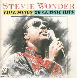国 スティーヴィー・ワンダー / LOVE SONGS 20 CLASSICS HITS (1986)◆規格番号■VDP-1032◆送料無料■即決●交渉有