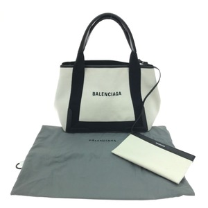 ▼▼ BALENCIAGA バレンシアガ トートバッグ キャンバス 339933 ホワイト やや傷や汚れあり