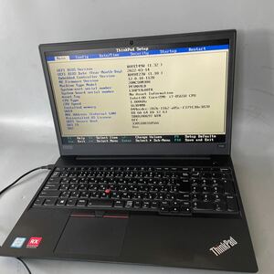 JXJK4126【ジャンク】Lenovo ThinkPad E590 /Core i7-8565U 1.8GHz/ メモリ:16GB/ SSD:512GB +HDD:500GB/BIOS確認済/動作未確認