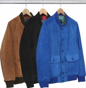 Supreme Schott Suede Bomber jacket Black シュプリーム ショット レザージャケット ボンバージャケット