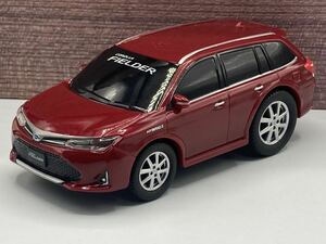 即決有★プルバックカー トヨタ カローラ フィールダー ハイブリッド TOYOTA COROLLA FIELDER WxB レッド 赤 カラーサンプル★ミニカー